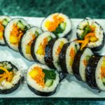 Korean traditional food kimbap